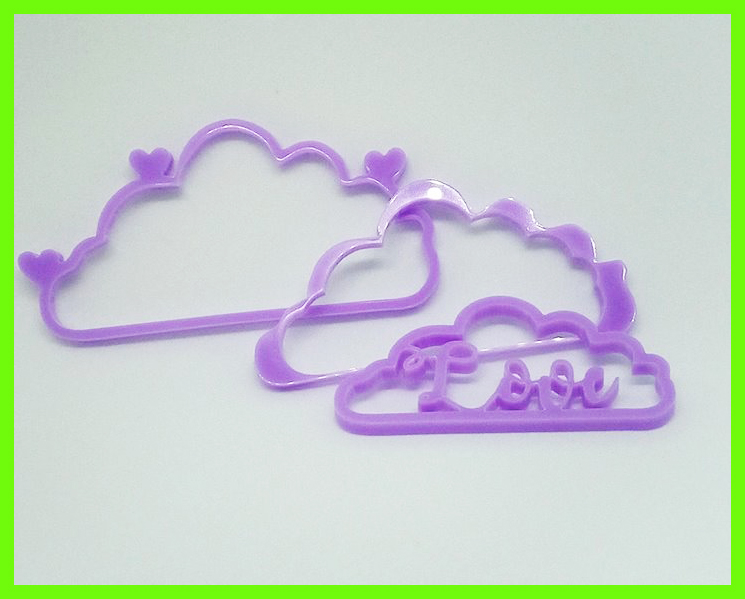Clouds in Perspex,Love  100 x 45 mm min buy 3
